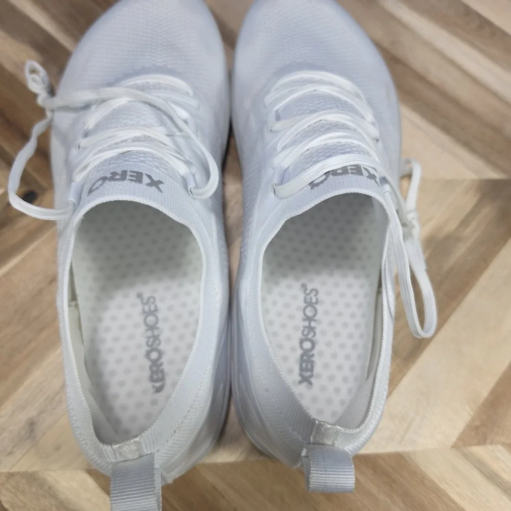 Xero Shoes Nexus Knit Mens 9.5 White Barefoot Minimalist Athletic Running